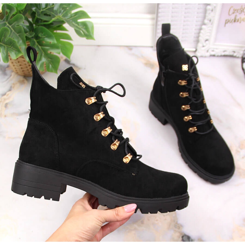 S.Barski Schwarze S. Barski Wildlederstiefel für Damen 1