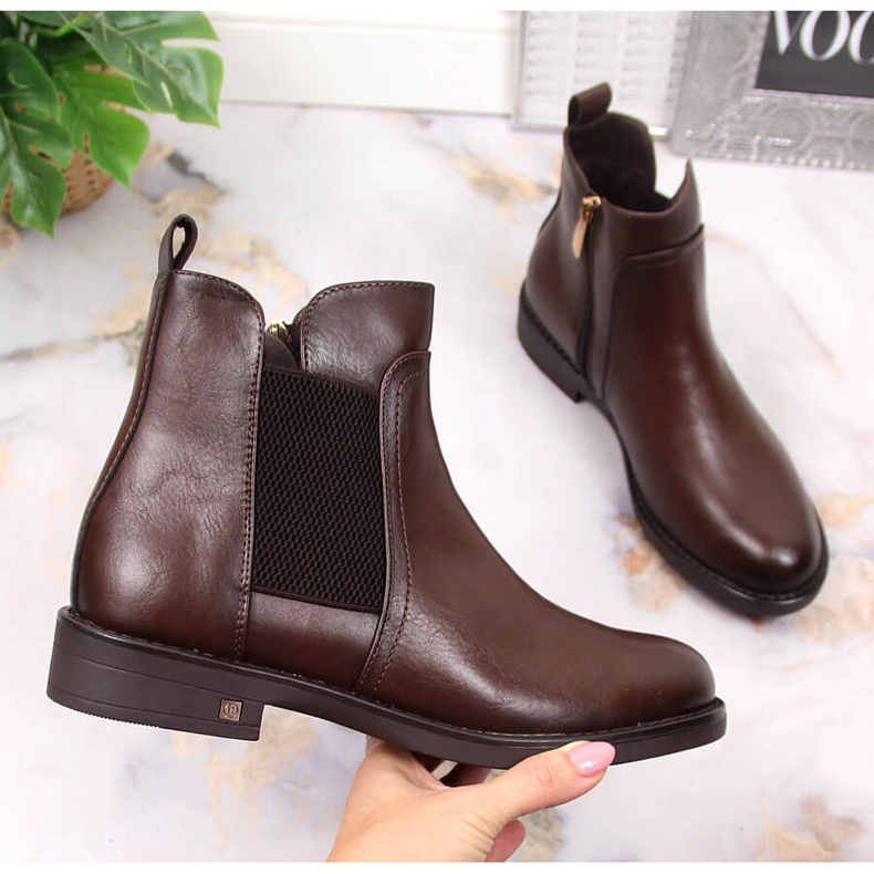 Braun Braune Jodhpur-Stiefel für Damen Potocki WOL95B 1