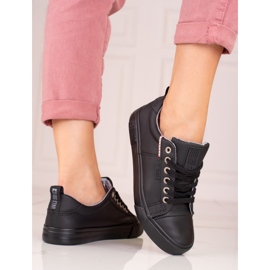 Damen Big Star KK274006 Turnschuhe schwarz 1