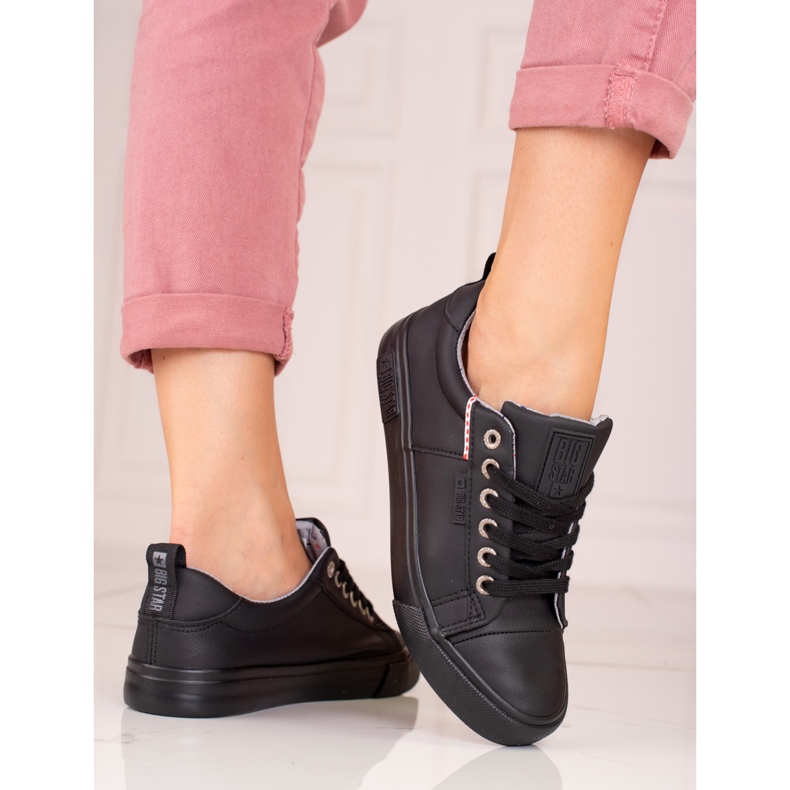 Damen Big Star KK274006 Turnschuhe schwarz 1