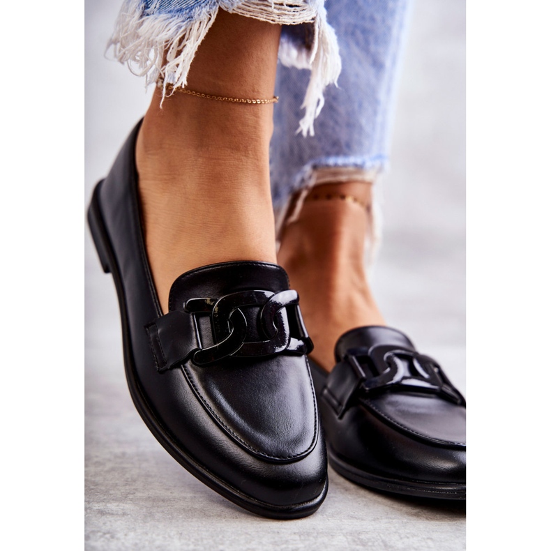 FB2 Damen-Lederslipper mit schwarzer Kerrie-Dekoration 2