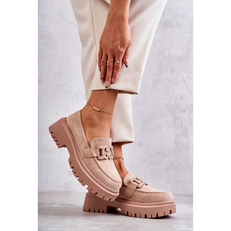 FB2 Damenschuhe mit Ornament Beige Leeza 2