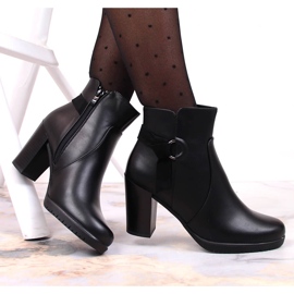 Schwarze Damen High Heels Stiefel von Sergio Leone 1