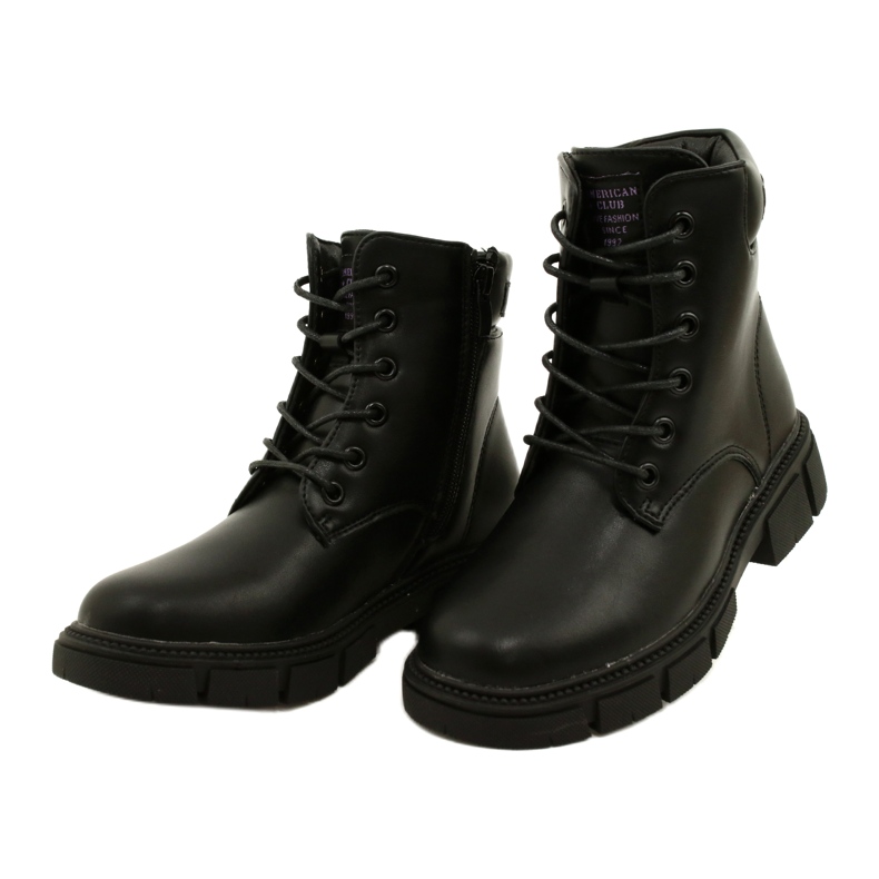 American Club Warme Stiefel für amerikanische High Workers schwarz 2