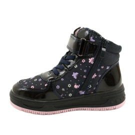 American Club American Boots Warme Stiefel XD66 Marineblau rosa 1