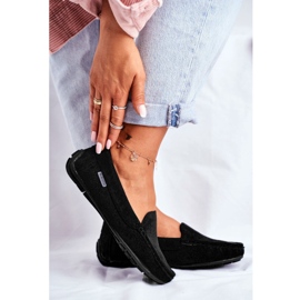 EVE Schwarze Loafer für Damen Wildleder Morreno 2