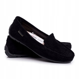 EVE Schwarze Loafer für Damen Wildleder Morreno 3