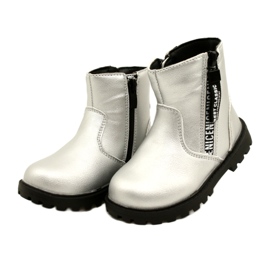 Silberstiefel für Mädchen vermissen 22DZ23-5268 silber- 2