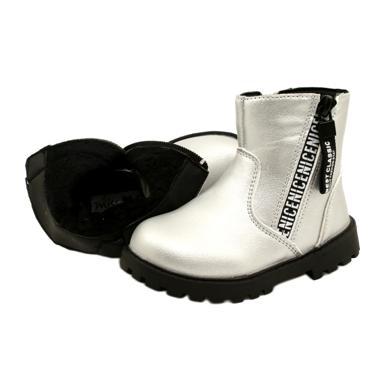 Silberstiefel für Mädchen vermissen 22DZ23-5268 silber- 5