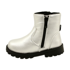 Silberne Stiefel für Mädchen Miss 22DZ23-5268 silber- 1