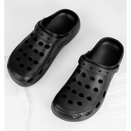 Leichte schwarze Shelovet-Slipper für Herren 1