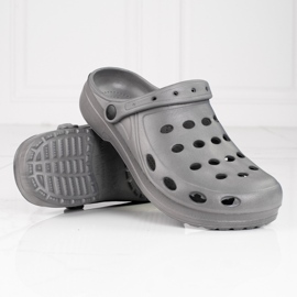 Leichte graue Shelovet-Slipper für Herren 1