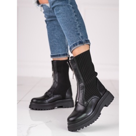 Shelovet schwarze Damentaschen mit Reißverschluss 1