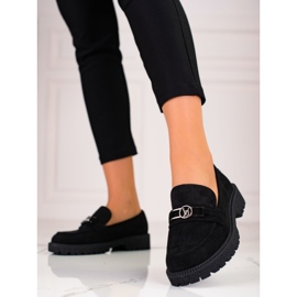 W. Potocki Potocki Wildlederloafer für Damen schwarz 1