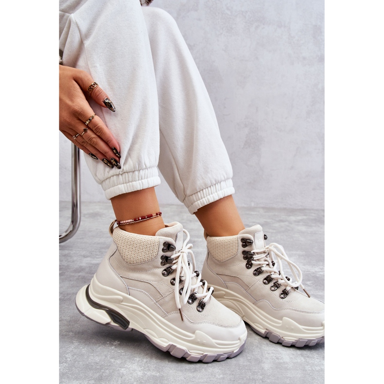 Hohe Sportschuhe für Damen GOE KK2N4097 Hellbeige 1