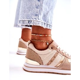 PG1 Gebundene klassische Damen Sportschuhe Beige Elenes 2