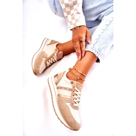 PG1 Gebundene klassische Damen Sportschuhe Beige Elenes 4