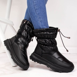 Schwarze Schneestiefel für Damen NEWS 1