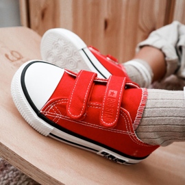 Kinder-Stoffturnschuhe mit Klettverschluss Big Star KK374082 Rot 13
