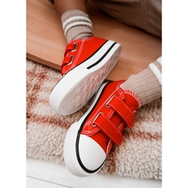Kinder-Stoffturnschuhe mit Klettverschluss Big Star KK374082 Rot 14