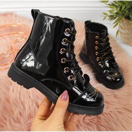 PA1 Isolierte Stiefel Jr EVE319A schwarz weiß 1