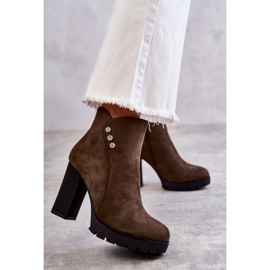 PG1 Wildlederstiefeletten auf einem Lagerlla-Posten khaki grün 1