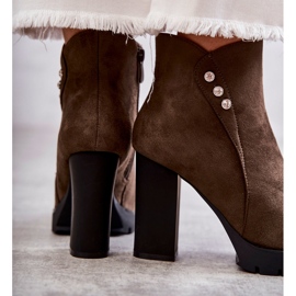 PG1 Wildlederstiefeletten auf einem Lagerlla-Posten khaki grün 2