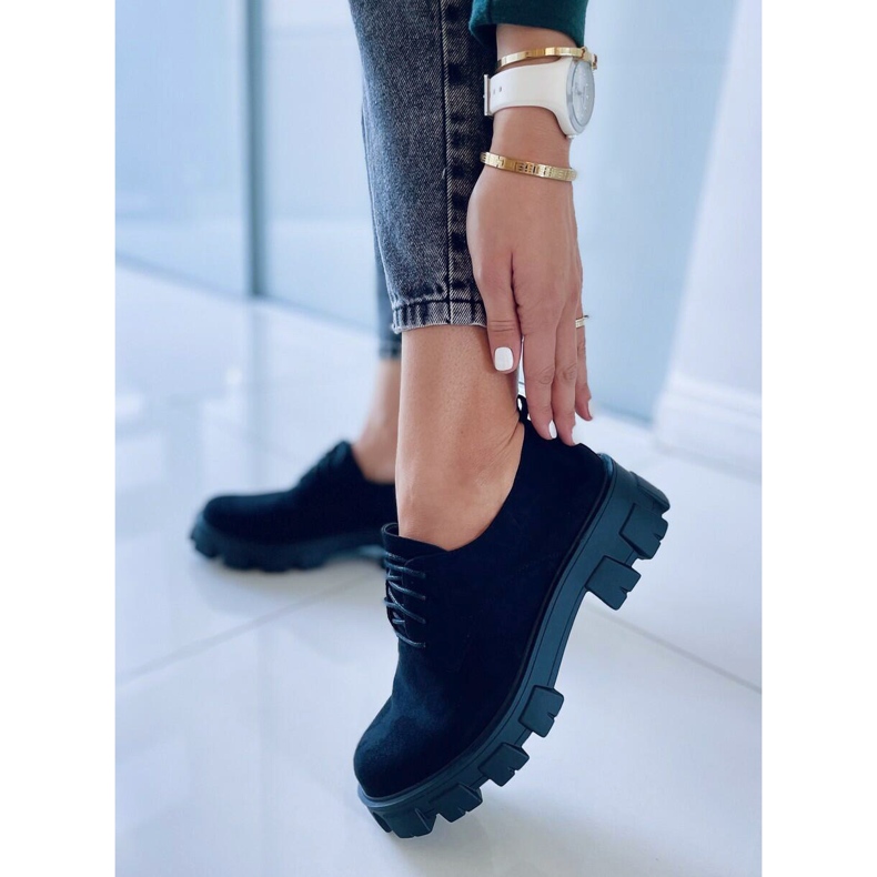 BM Mokassins auf dicker Apoll Black Sohle schwarz 1