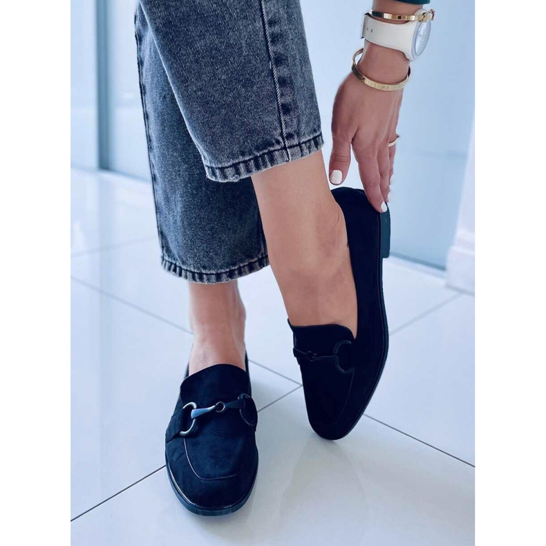 BM Isidora Black Damen-Slipper schwarz 1