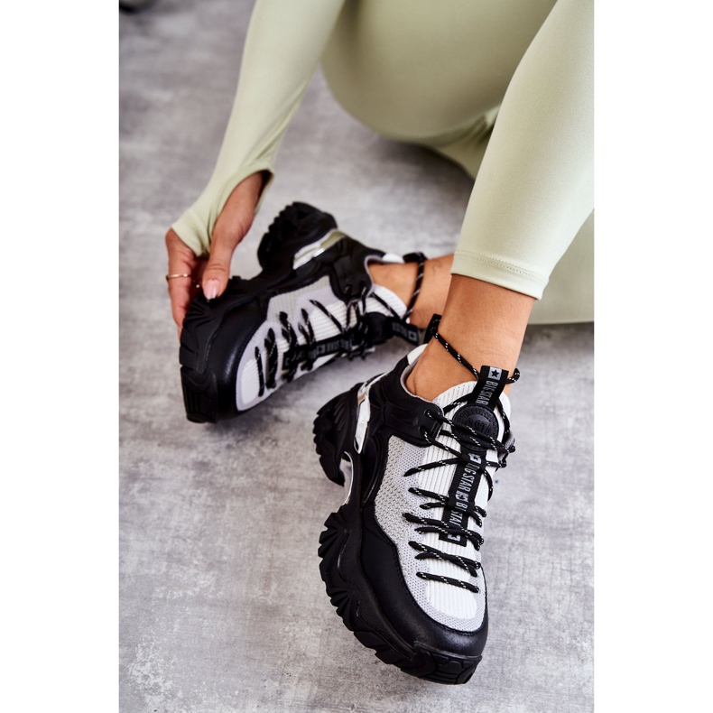 Damen Sportschuhe Memory Foam System Big Star KK274053 Schwarz-Grau 2