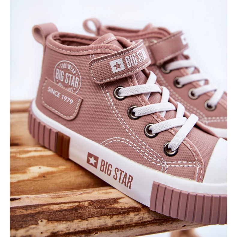 High-Top-Sneaker für Kinder Big Star KK374016 Pink rosa 2