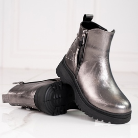 W. Potocki Schuhe für Mädchen Potocki Silber 1