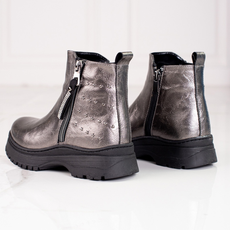 W. Potocki Schuhe für Mädchen Potocki Silber 2