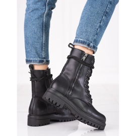 Schwarze Damentaschen mit dekorativem Shelovet-Reißverschluss 1