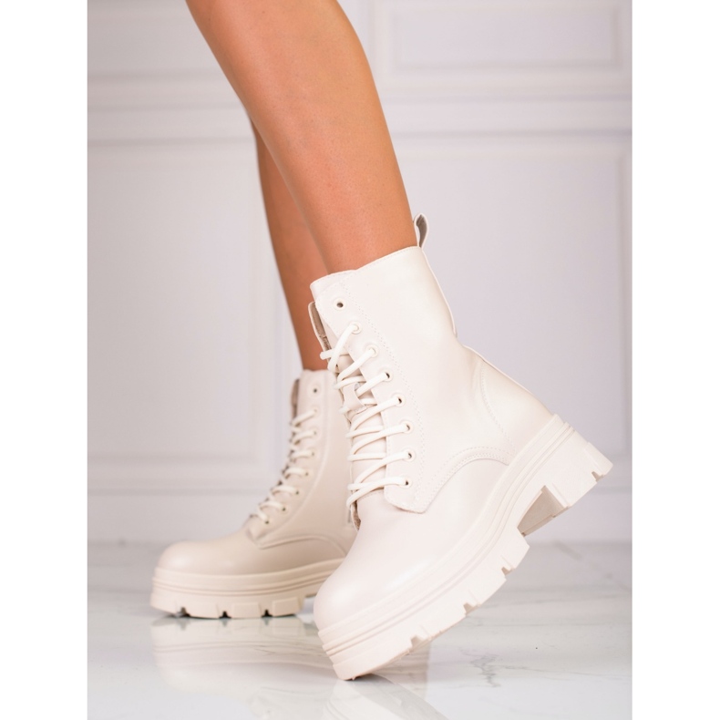 Beige Shelovet Damentaschen aus ökologischem Leder 1