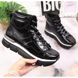 Schwarze Plateau-Sneaker von Bugatti für Damen 1