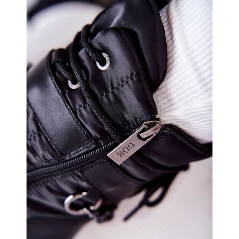 Damen Schneestiefel mit Kette GOE KK2N4018 Schwarz 2