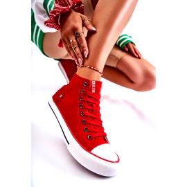 Damen Sneaker Big Star High Rot DD274334 3