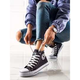 New Age Gebundene hohe Sneakers grau 1
