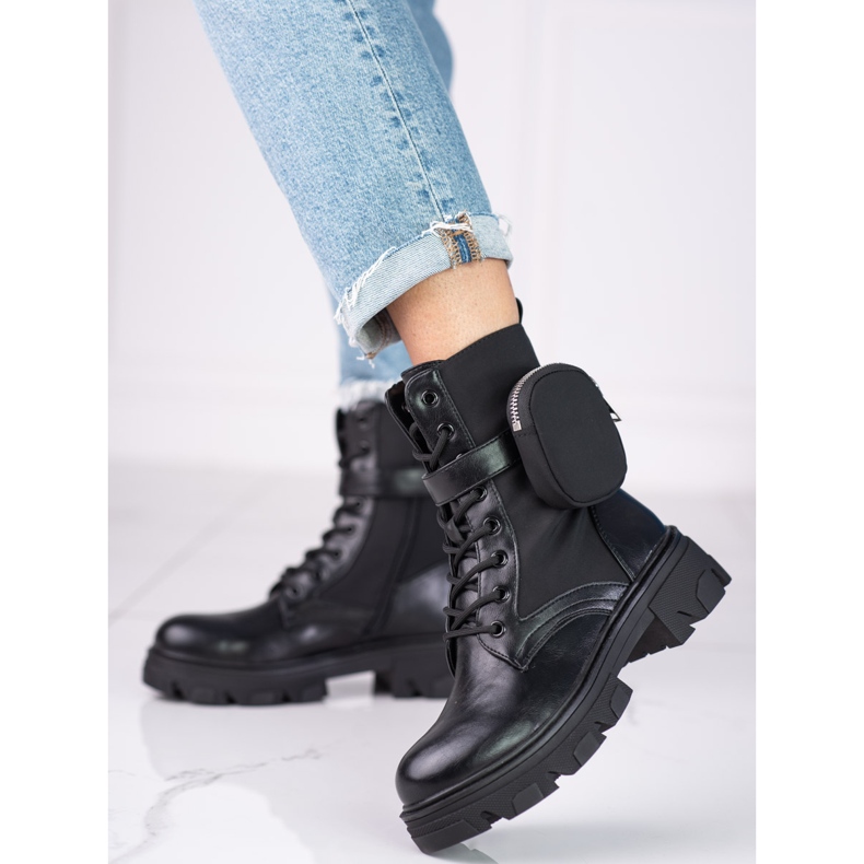 Frauen-Shelovet-Arbeiter mit einer Tasche schwarz 2