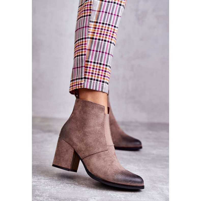 PL4 Klassische Wildlederstiefeletten La.Fi 260035DTA-SU Beige 1