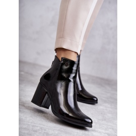 PL4 Lackierte Damenstiefel La.Fi 260039B-LA Schwarz 1