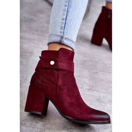 PL4 Damen Wildlederstiefeletten La.Fi 260041WI-SU Rot mehrfarbig 2