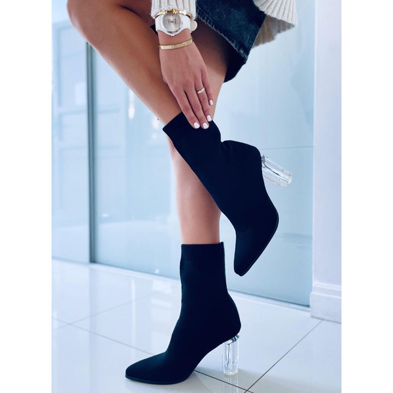 Carolyn Schwarze hochhackige Stiefeletten 2