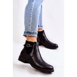 PJ1 Warme Damenstiefel Jodhpur Schwarz Janette 1