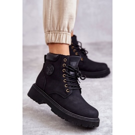 Warme Stiefel aus Leder Schwarz Felizia 1