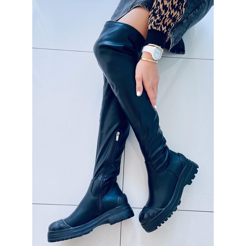 Schwarze Hogan Motorradstiefel 1