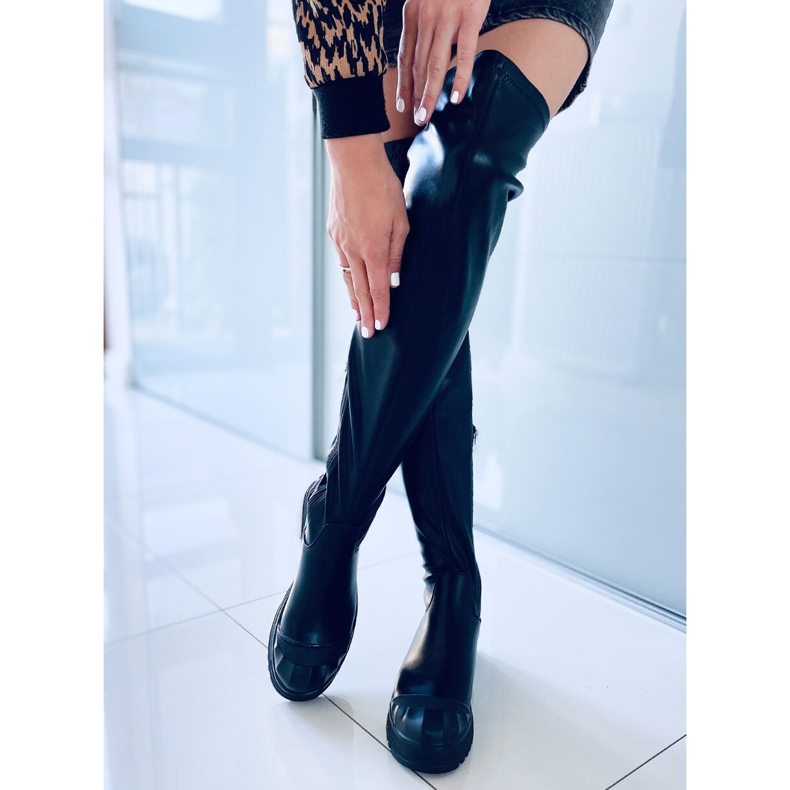 Schwarze Hogan Motorradstiefel 2