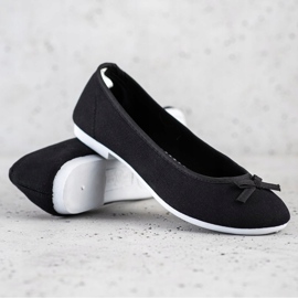 New Age Sportballerinas mit Schleife schwarz 1