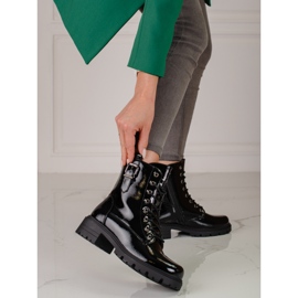 Lackierte Vinceza Damentaschen schwarz 2